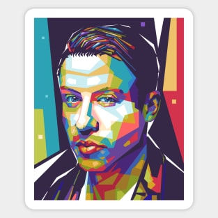 Macklemore Colorful Background Sticker